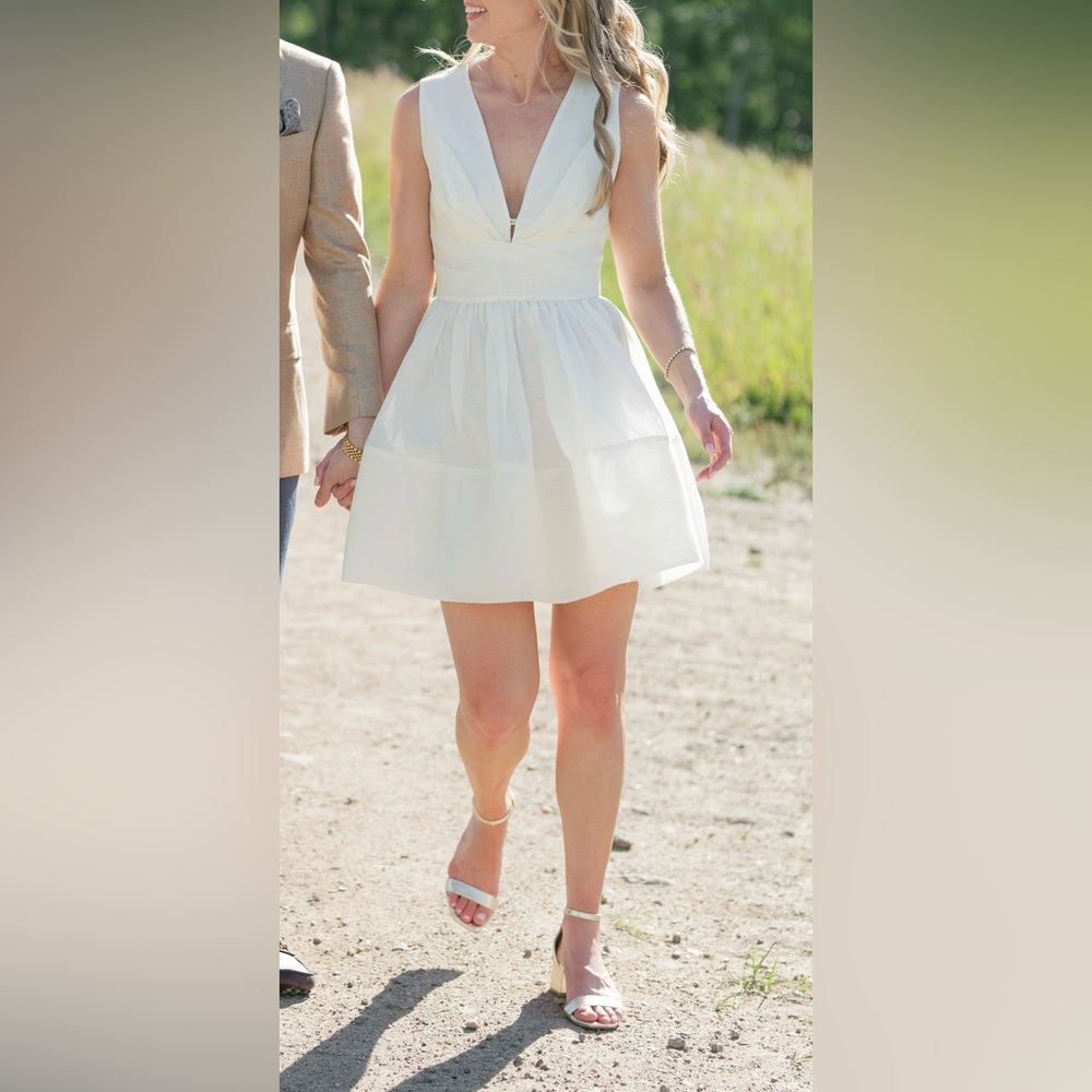 Zimmerman V-neck Mini Dress